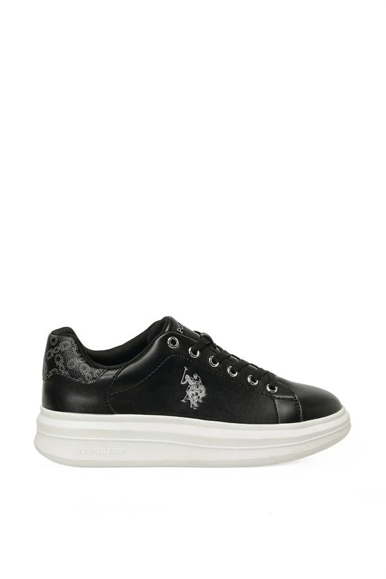 Us Polo A10215781312010 6P Jessıca 6Fx Sıyah Kadın Havuz Taban Sneaker Ayakkabı