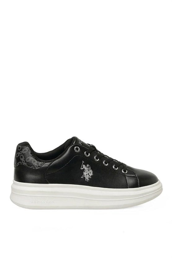 Us Polo A10215781312010 6P Jessıca 6Fx Sıyah Kadın Havuz Taban Sneaker Ayakkabı