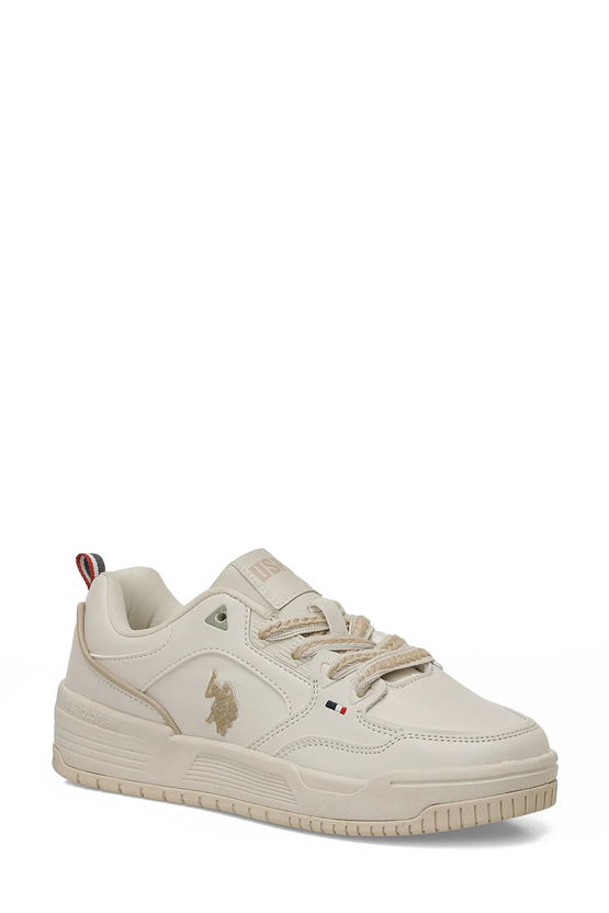 Us Polo A10215835612010 6P Zelda 6Fx Bej Kadın Havuz Taban Sneaker Ayakkabı