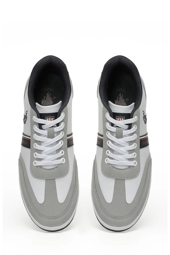 Us Polo Kares Wt 3Pr Beyaz Erkek Sneaker Ayakkabı