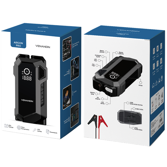 VENANDIN ACARG-002 AIRGONPRO KABLOSUZ AKU TAKVIYE & KOMPRESOR