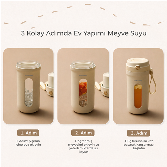 VENANDIN BLBDC-001 BLENDIC TASINABILIR SARJLI BLENDER