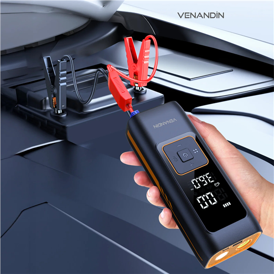 VENANDİN INFLAMO Kablosuz Akü Takviye Cihazı 150 PSI Hava Kompresörü Powerbank