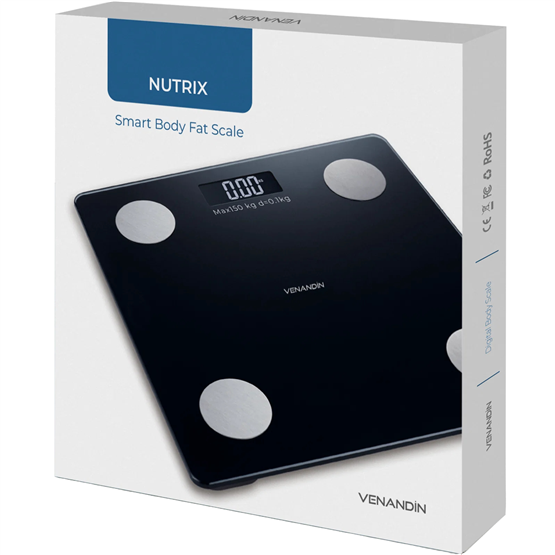 VENANDİN NUTRİX SCNTX-001 Bluetooth Akıllı Dijital Tartı Vücut Analiz Baskülü 