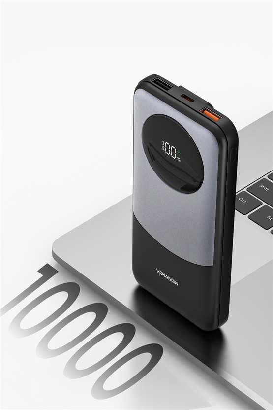 VENANDİN PWB10A3 10.000 mAh Powerbank 22.5W Hızlı Şarjlı Dijital Göstergeli Taşınabilir Şarj Cihazı