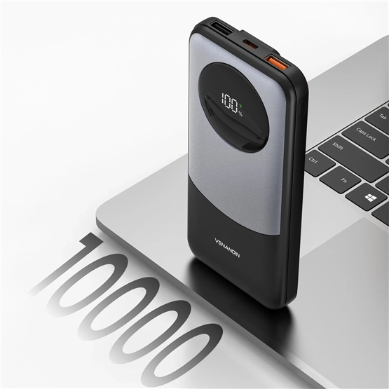 VENANDİN PWB10A3 10.000 mAh Powerbank 22.5W Hızlı Şarjlı Dijital Göstergeli Taşınabilir Şarj Cihazı