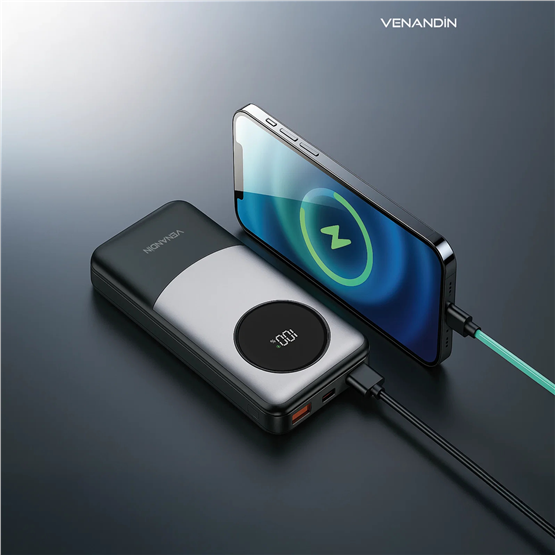 VENANDİN PWB10A3 10.000 mAh Powerbank 22.5W Hızlı Şarjlı Dijital Göstergeli Taşınabilir Şarj Cihazı