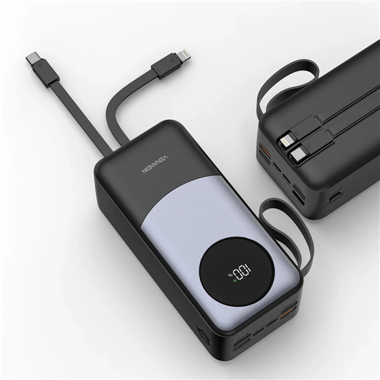 VENANDİN PWB40A1 40.000 Mah Powerbank 22.5W Hızlı Şarjlı Dijital Göstergeli Taşınabilir Şarj Cihazı