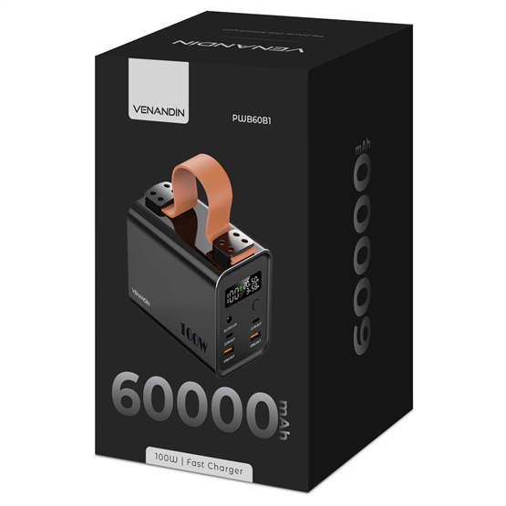 VENANDİN PWB60B1 60.000 Mah Powerbank 100W PD 120W DC Laptop Uyumlu Hızlı Şarj Cihazı