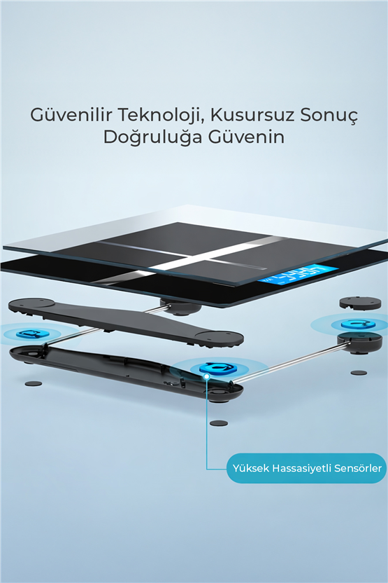 VENANDİN WITRAX SCVTX-001 Bluetooth Akıllı Dijital Tartı Vücut Analiz Baskülü 180 KG