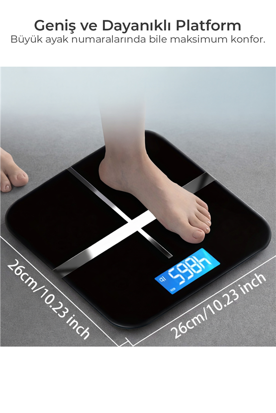 VENANDİN WITRAX SCVTX-001 Bluetooth Akıllı Dijital Tartı Vücut Analiz Baskülü 180 KG