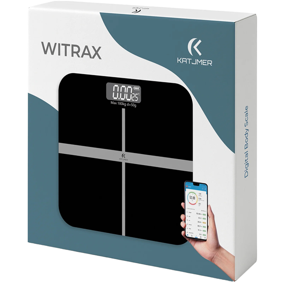 VENANDİN WITRAX SCVTX-001 Bluetooth Akıllı Dijital Tartı Vücut Analiz Baskülü 180 KG