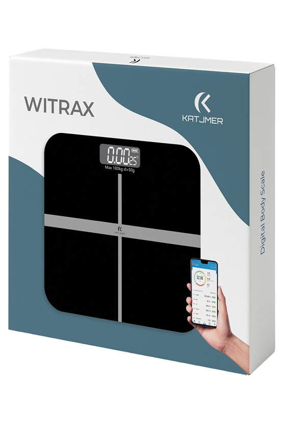 VENANDİN WITRAX SCVTX-001 Bluetooth Akıllı Dijital Tartı Vücut Analiz Baskülü 180 KG