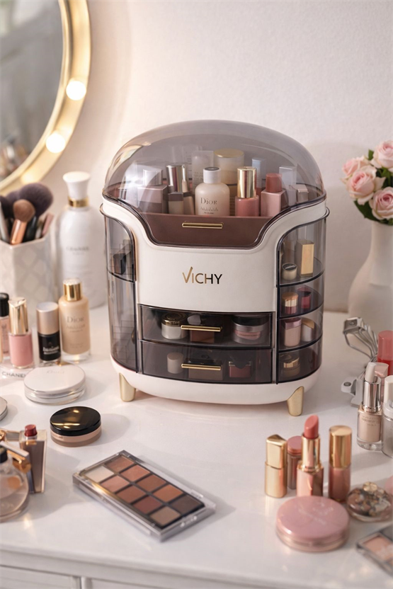 Vichy Çok Katlı Kozmetik, Makyaj Ve Takı Düzenleyici Organizer