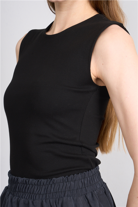 Volumex Y26 Vlmb-139 Siyah Kadın Kolsuz T-Shirt Xs-L