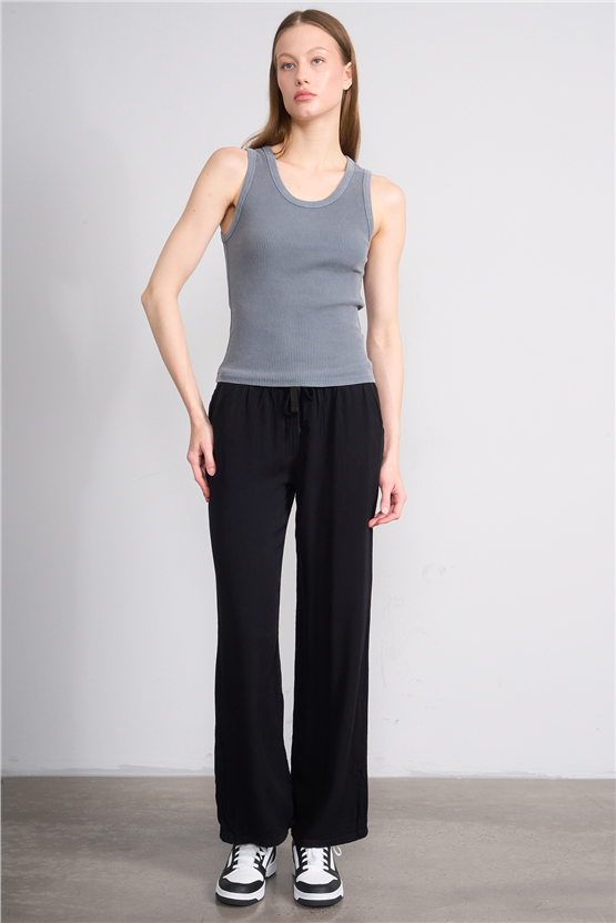 Volumex Y26 Vlmb-512/1 Antrasıt Kadın Atlet Crop T-shirt