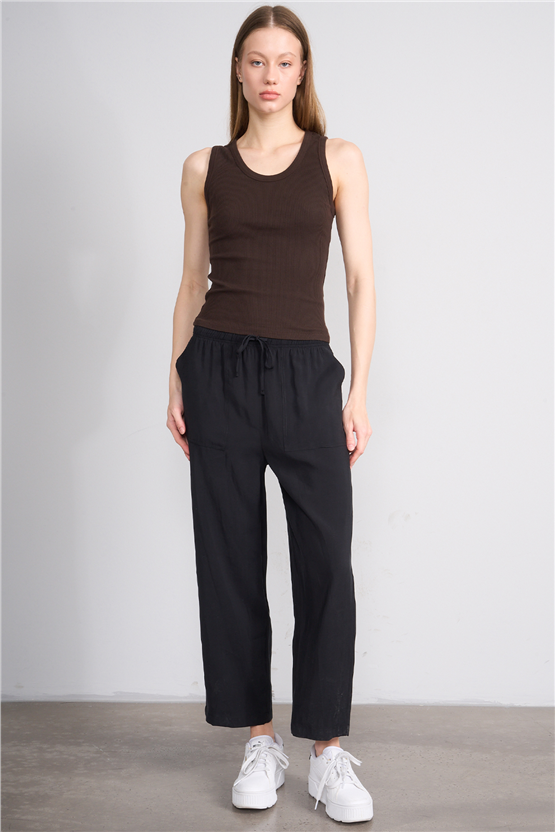 Volumex Y26 Vlmb-512/1 Kahve Kadın Atlet Crop T-shirt