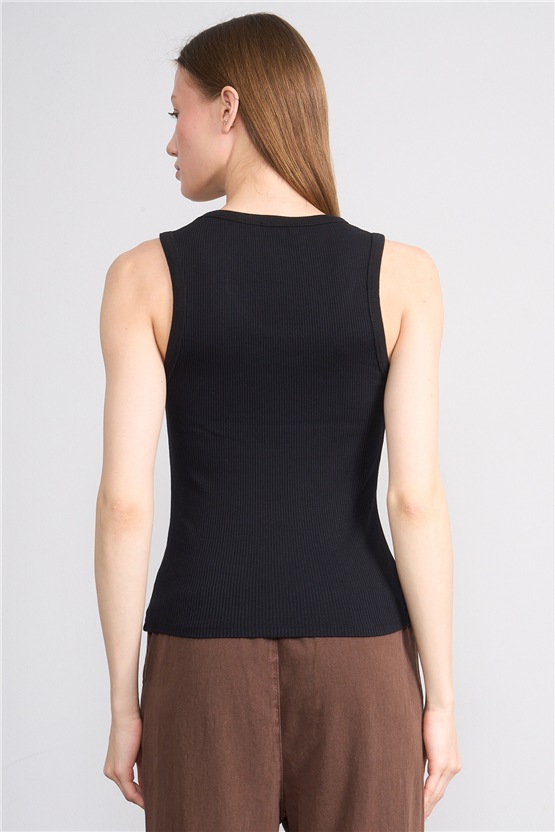 Volumex Y26 Vlmb-512/1 Siyah Kadın Atlet Crop T-shirt
