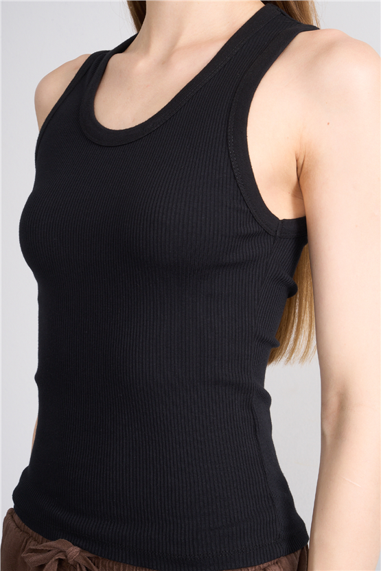 Volumex Y26 Vlmb-512/1 Siyah Kadın Atlet Crop T-shirt