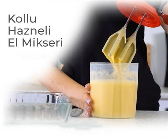 Wenken Çevirme Kollu Hazneli Pratik El Mikseri