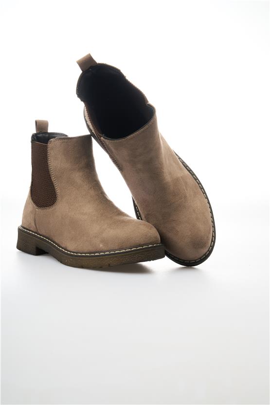 White Line 01-1853 Süet Vizon Kadın Bot