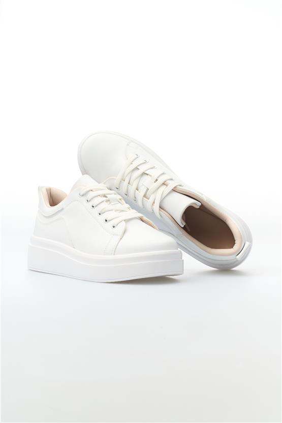 White Line 01-2503 Cilt Beyaz Kadın Casual Ayakkabı