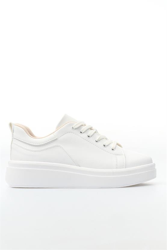 White Line 01-2503 Cilt Beyaz Kadın Casual Ayakkabı