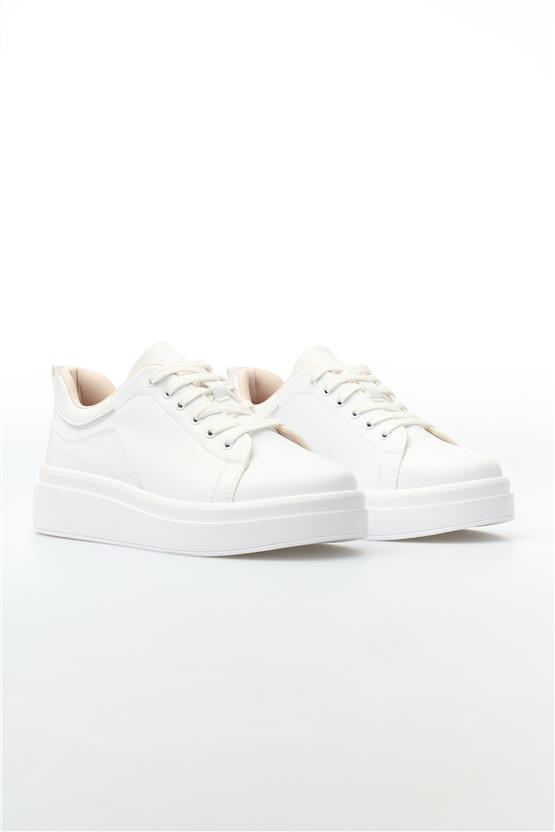 White Line 01-2503 Cilt Beyaz Kadın Casual Ayakkabı