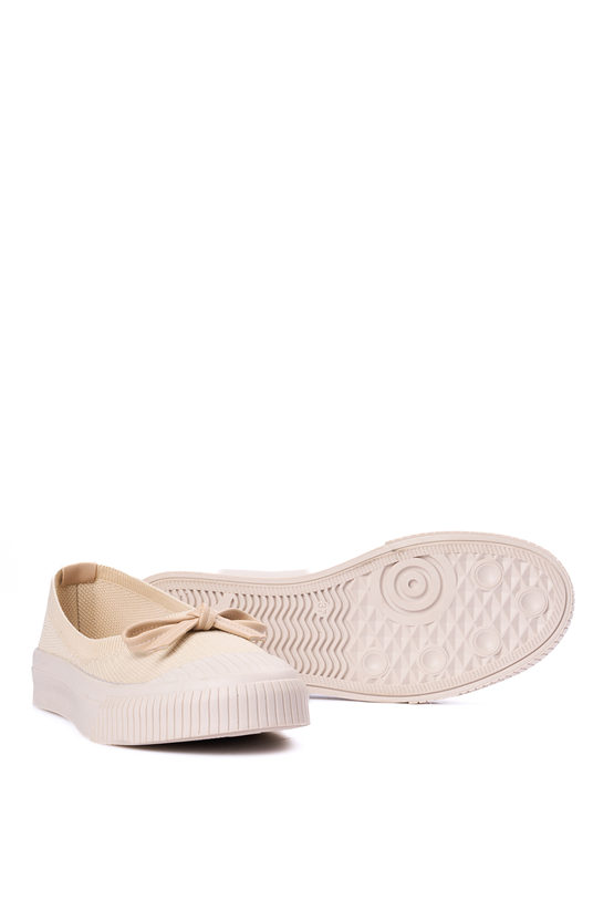 Whıte Lıne 01-601 Bej Zenne Keten Babet Ayakkabı