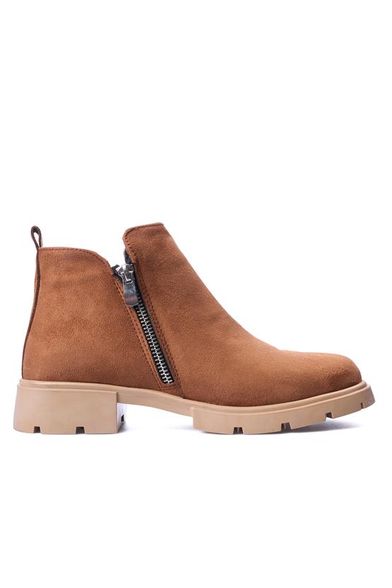 White Line 107 Taba Süet Kadın Bot