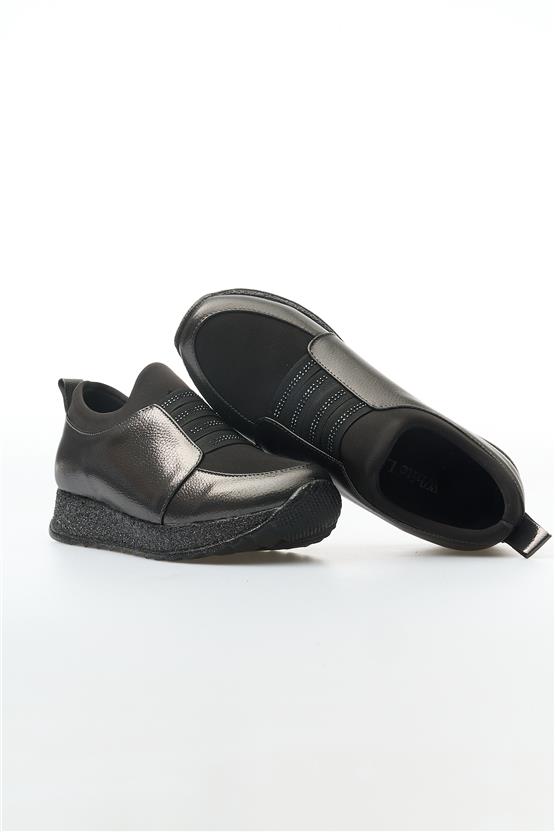 White Line 115-300 Platin Kadın Casual Ayakkabı