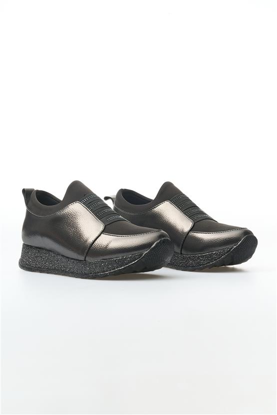 White Line 115-300 Platin Kadın Casual Ayakkabı