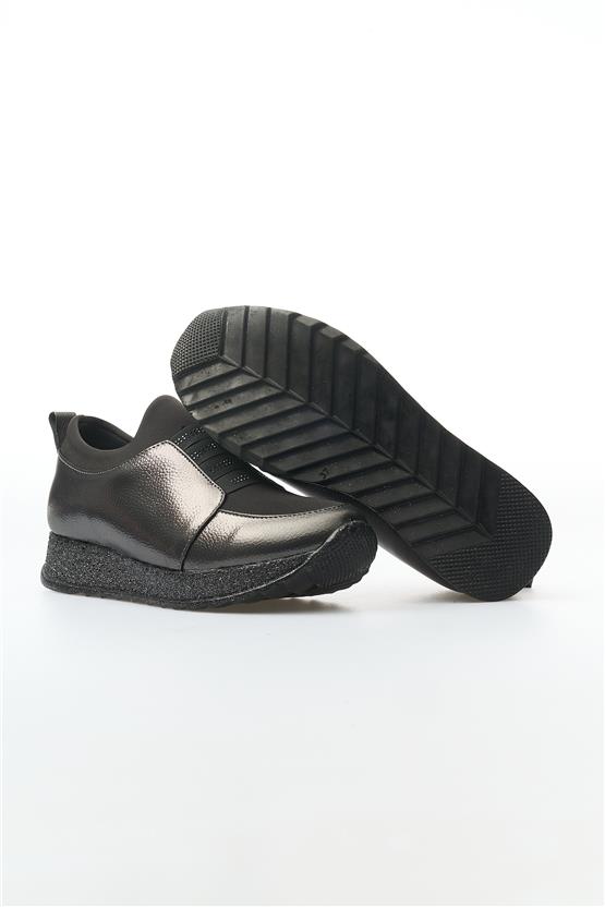 White Line 115-300 Platin Kadın Casual Ayakkabı