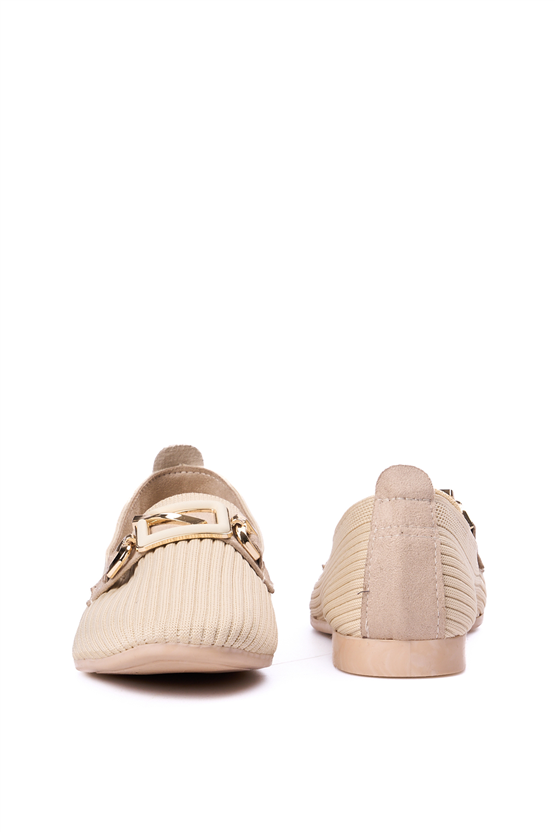 Whıte Lıne 120 Bej Bayan Babet Ayakkabı