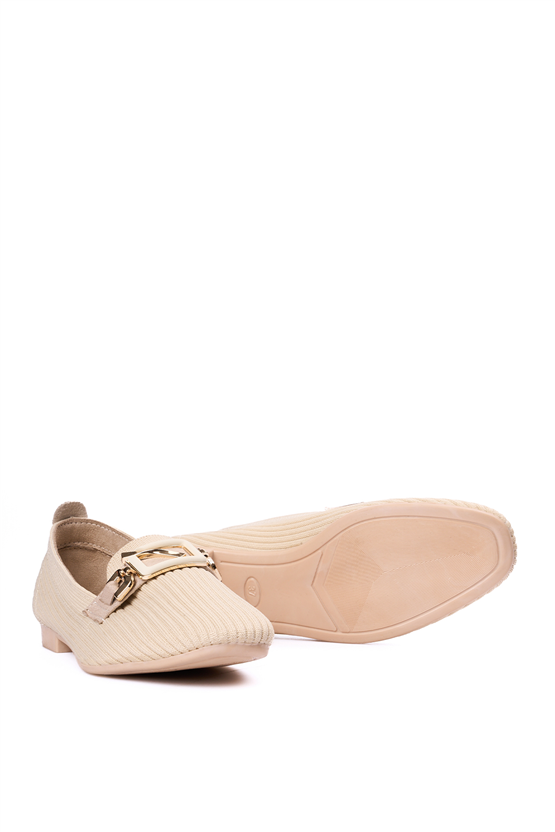 Whıte Lıne 120 Bej Bayan Babet Ayakkabı