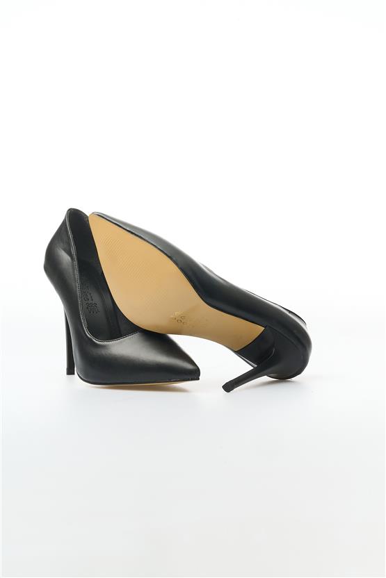 White Line 15-2016 Cilt Siyah Kadın Klasik Ayakkabı