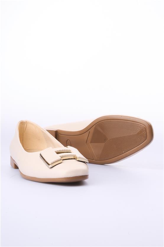 White Line 151 1 Bej Kadın Babet Ayakkabı