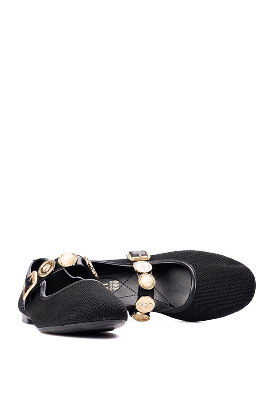 Whıte Lıne 163 100 Sıyah Bayan Babet Ayakkabı