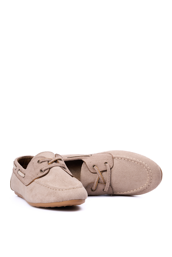 Whıte Lıne 188 300 Bej Suet Bayan Loafer Ayakkabı