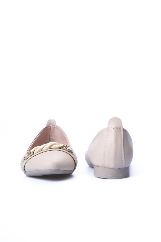 White Line 200 Bej Kadın Klasik Ayakkabı