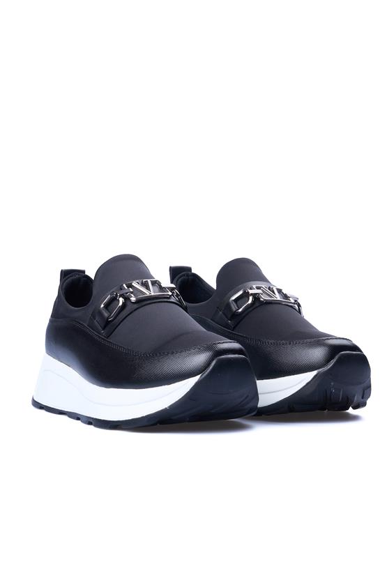 White Line 207 Siyah Beyaz Kadın Casual Ayakkabı