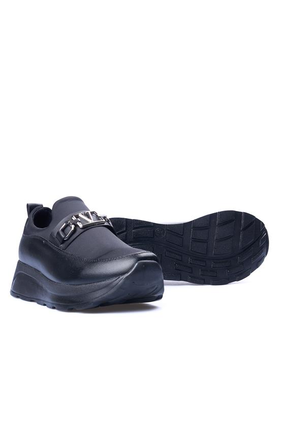 White Line 207 Siyah Siyah Kadın Casual Ayakkabı