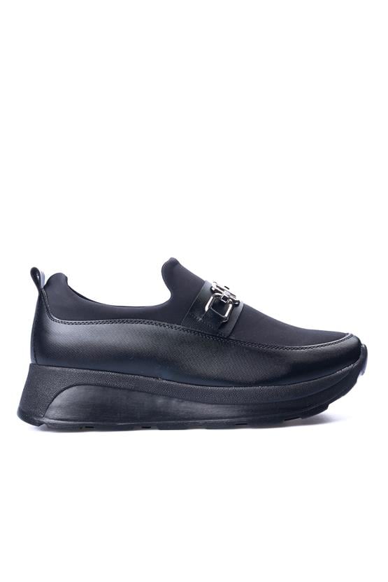 White Line 207 Siyah Siyah Kadın Casual Ayakkabı