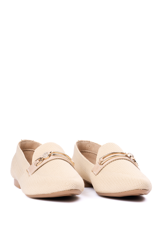 Whıte Lıne 250 Bej Bayan Babet Ayakkabı