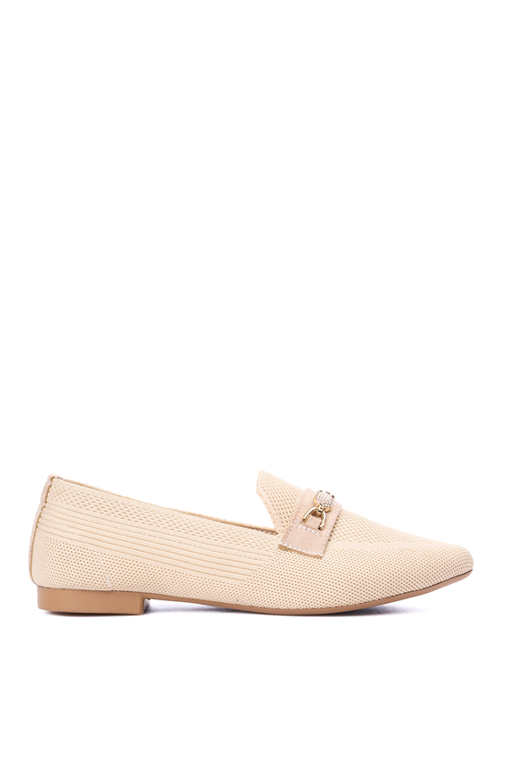 Whıte Lıne 250 Bej Bayan Babet Ayakkabı