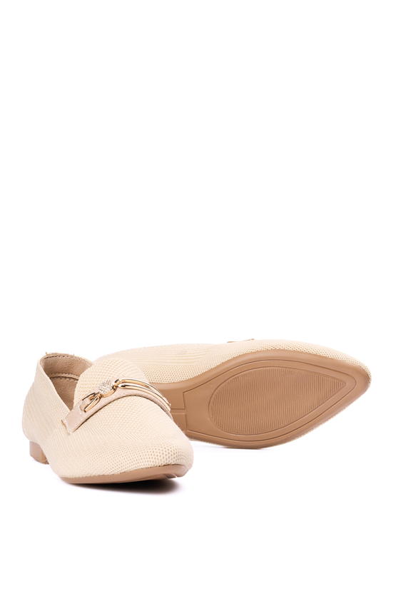 Whıte Lıne 250 Bej Bayan Babet Ayakkabı