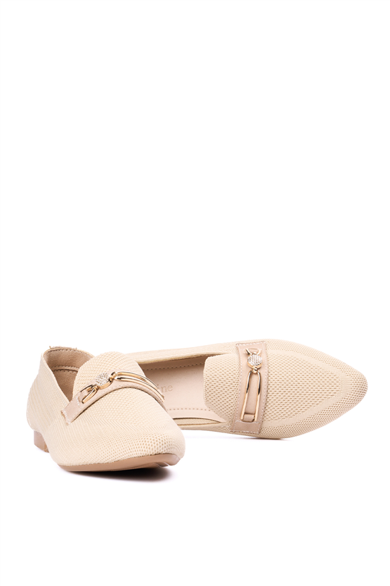 Whıte Lıne 250 Bej Bayan Babet Ayakkabı