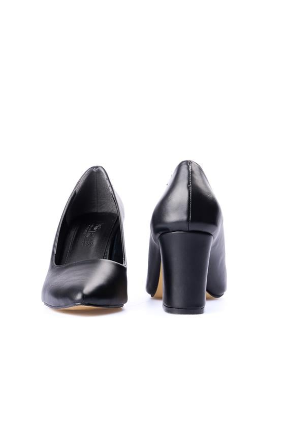 White Line 302 Siyah Kadın Klasik Ayakkabı