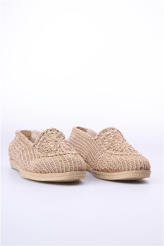 White Line 44 504 Örgü Vizon Kadın Ayakkabı