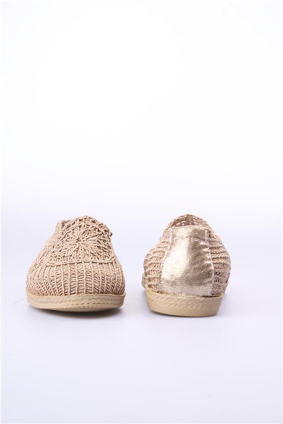 White Line 44 504 Örgü Vizon Kadın Ayakkabı